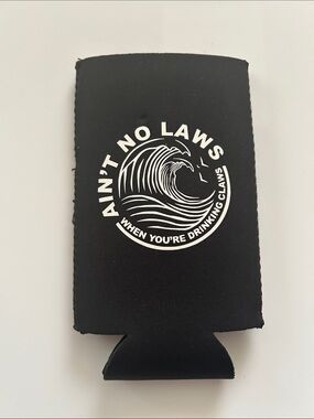 White Claw Ain’t No Laws When Drinking Claws Black Slim Can Coozie